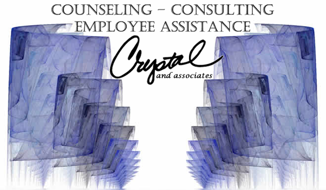 reflecting pool with Crystal & Associates Logo (COUNSELING, CONSULTING, EMPLOYEE ASSISTANCE, Crystal and associates)